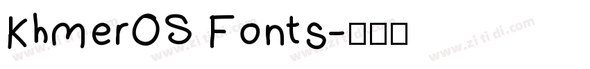 KhmerOS Fonts字体转换